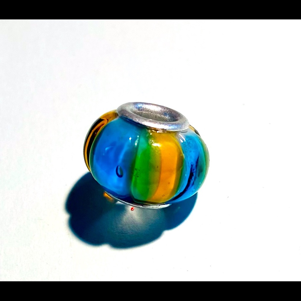 Brighton blue glass charms